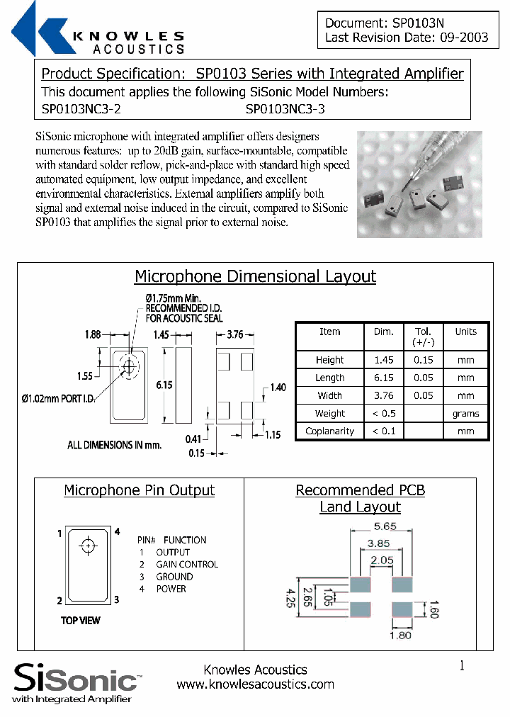 SP0103N_671294.PDF Datasheet