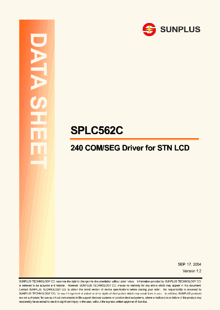 SPLC562C_776379.PDF Datasheet