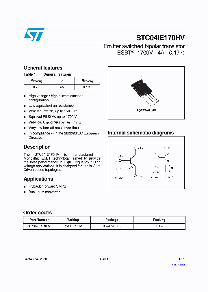 STC04IE170HV_689791.PDF Datasheet