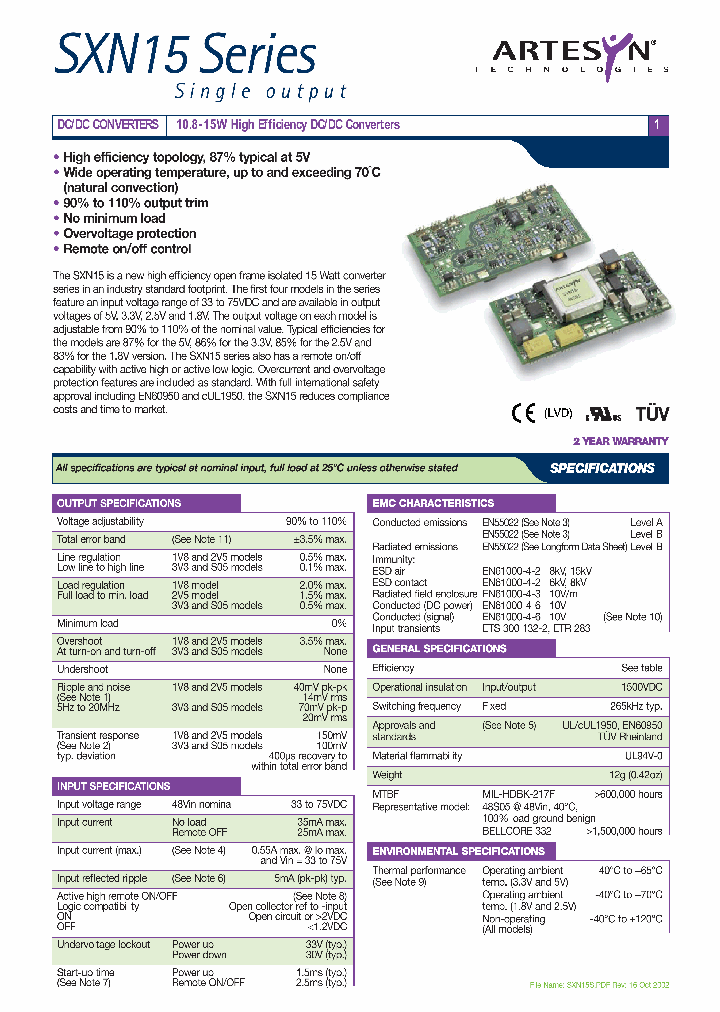 SXN15-48S3V3_658871.PDF Datasheet