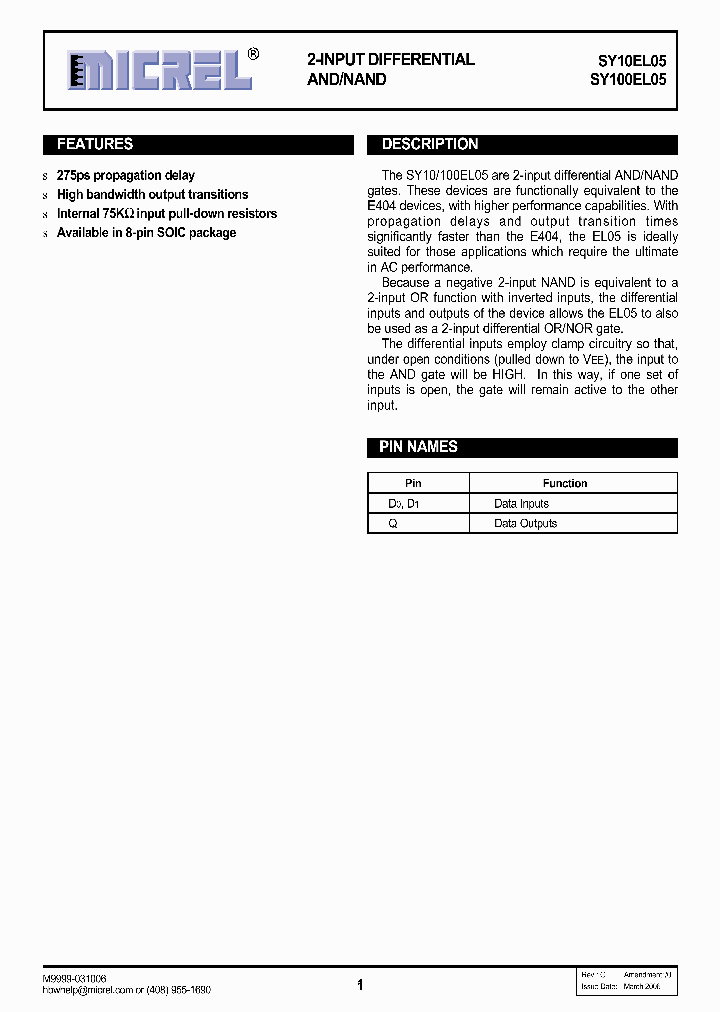 SY100EL05ZGTR_760953.PDF Datasheet