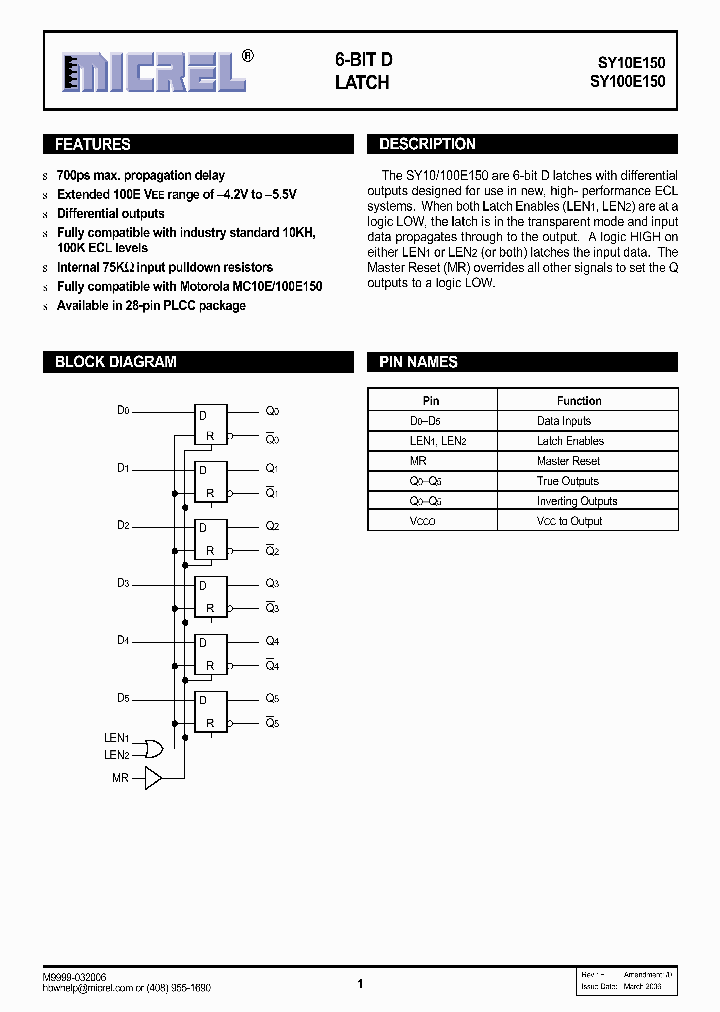 SY10E15006_760736.PDF Datasheet