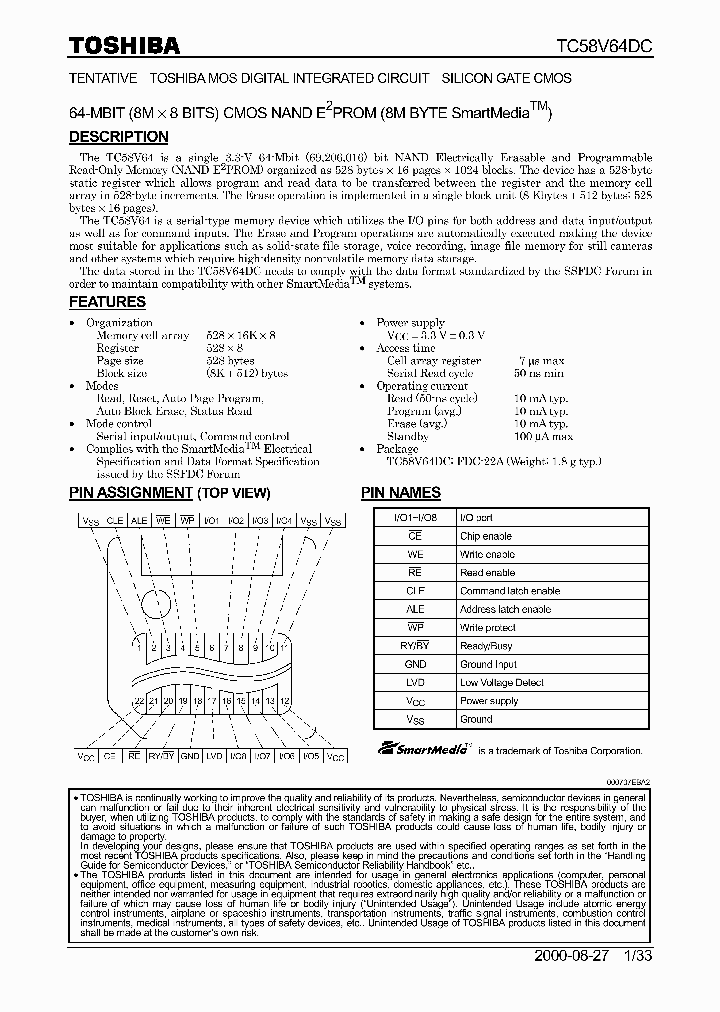 TC58V64DC_607990.PDF Datasheet