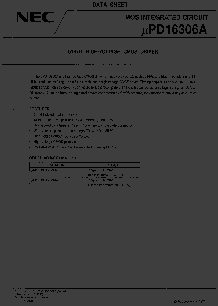 UPD16306A_440641.PDF Datasheet