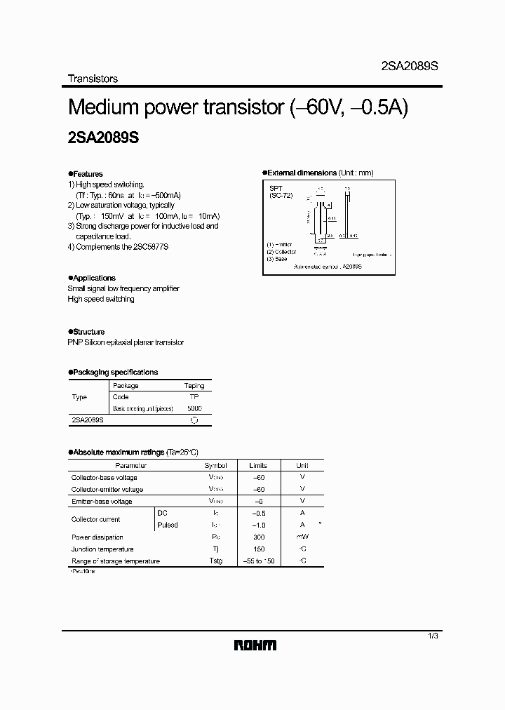 2SA2089S_957794.PDF Datasheet