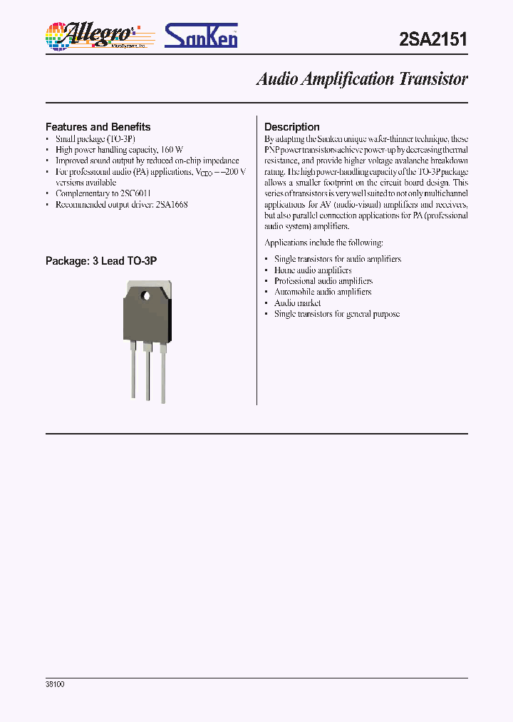 2SA2151_1011849.PDF Datasheet