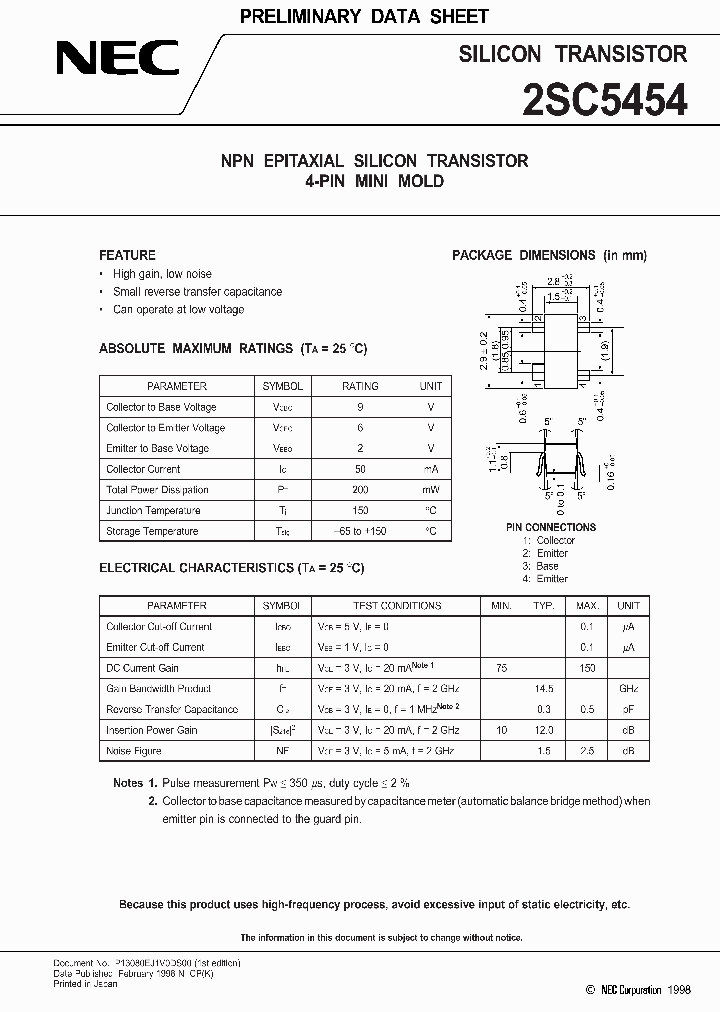 2SC5454_1016738.PDF Datasheet