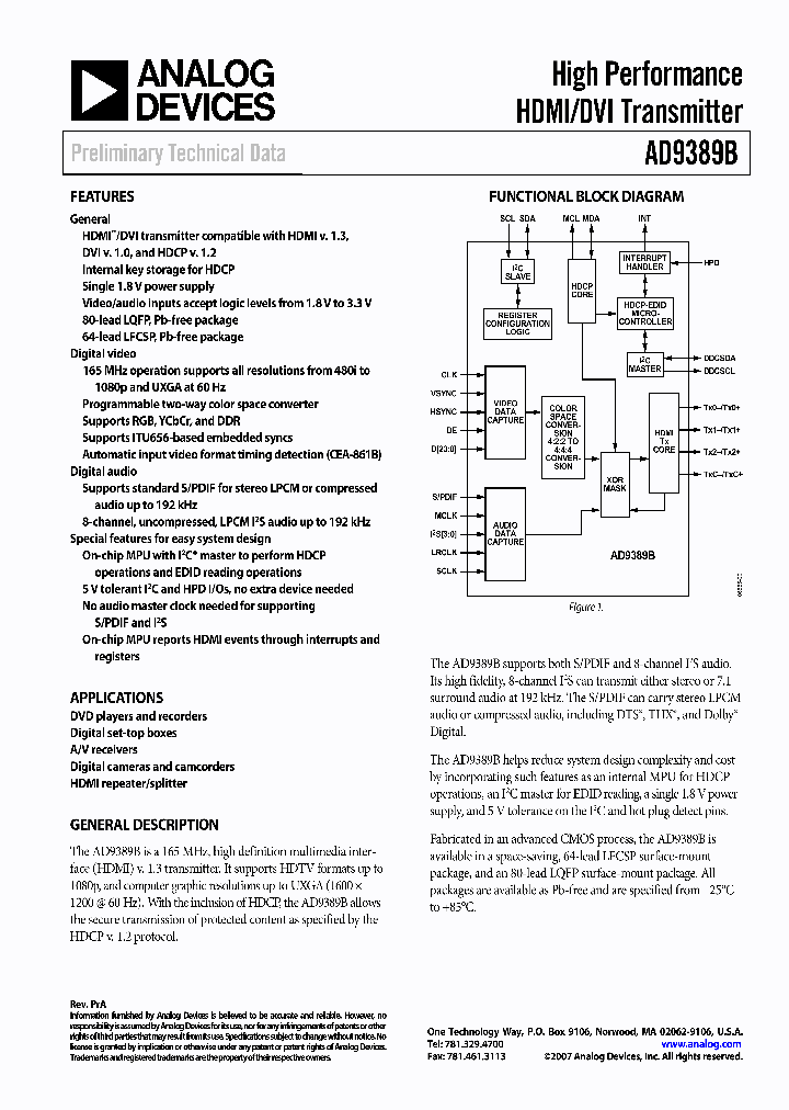 AD9389BBCPZ-80_836268.PDF Datasheet