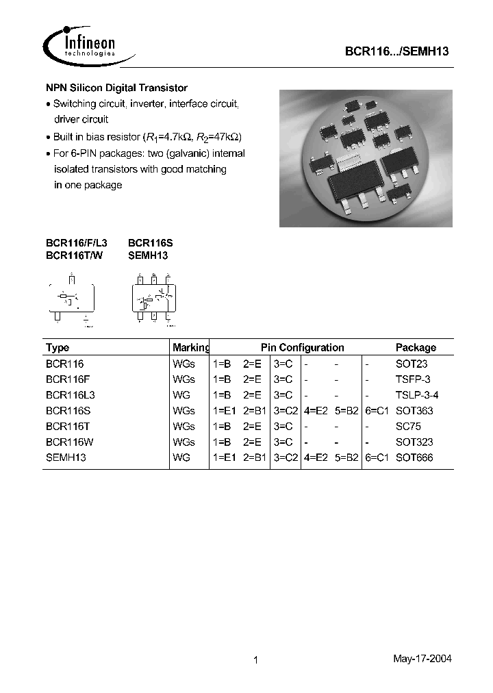 BCR116W_832080.PDF Datasheet