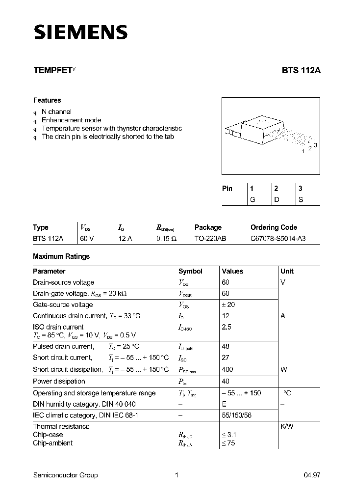 BTS112A_820079.PDF Datasheet