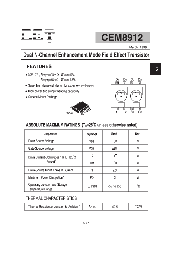 CEM8912_1008731.PDF Datasheet