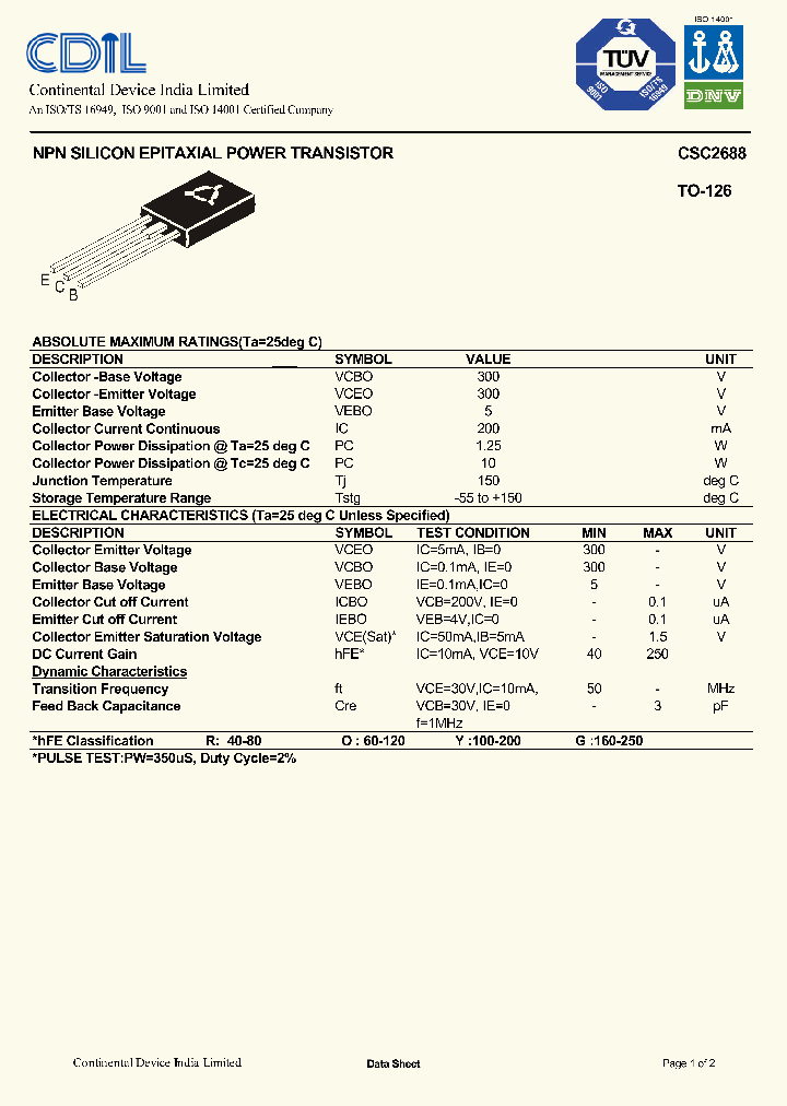 CSC2688R_633453.PDF Datasheet