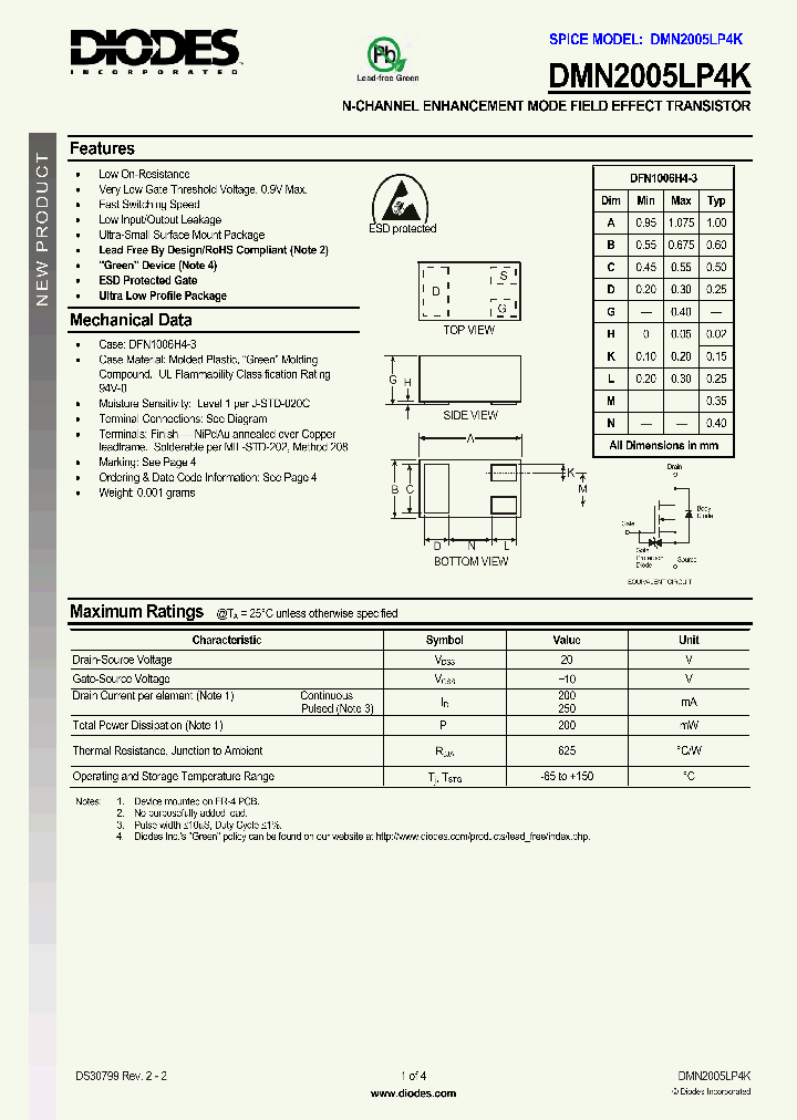 DMN2005LP4K-7_725778.PDF Datasheet