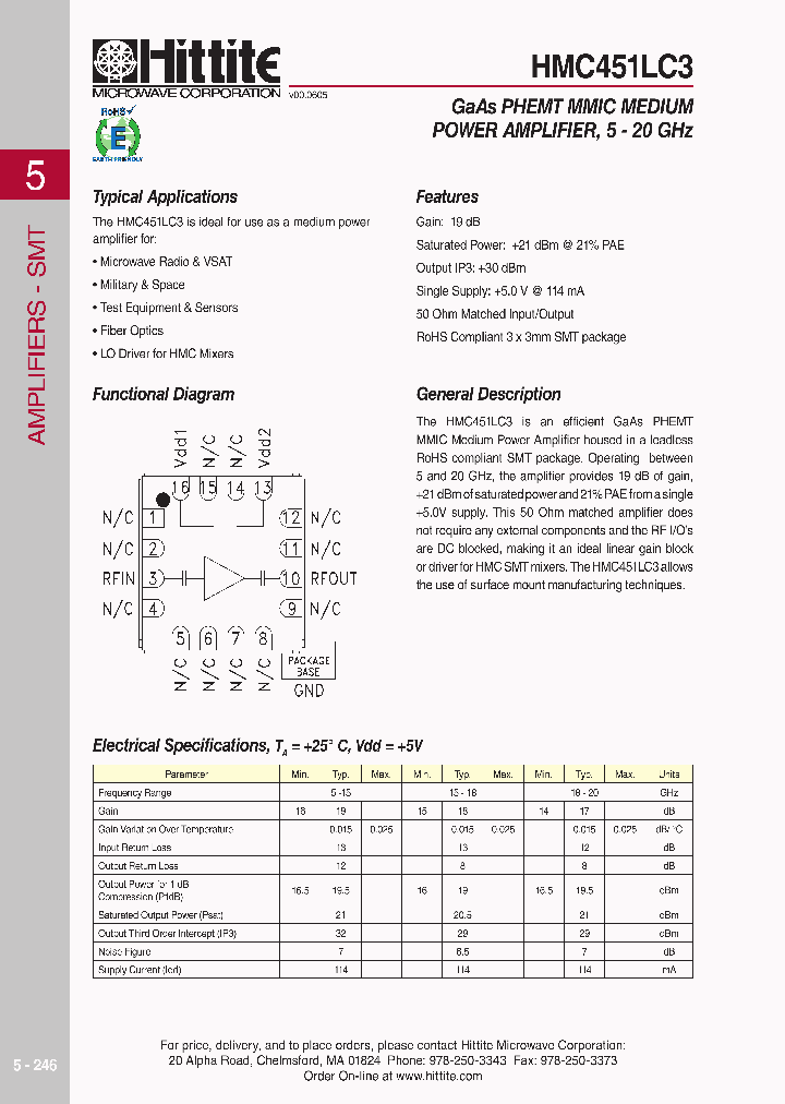 HMC451LC3_618538.PDF Datasheet