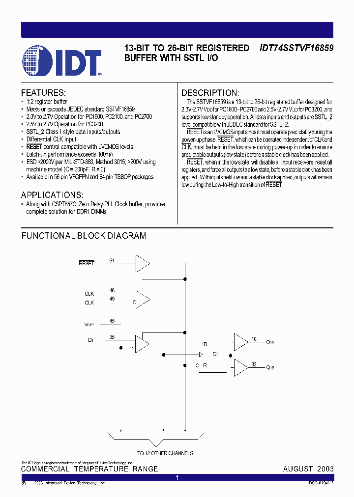 IDT74SSTVF16859NL_677268.PDF Datasheet