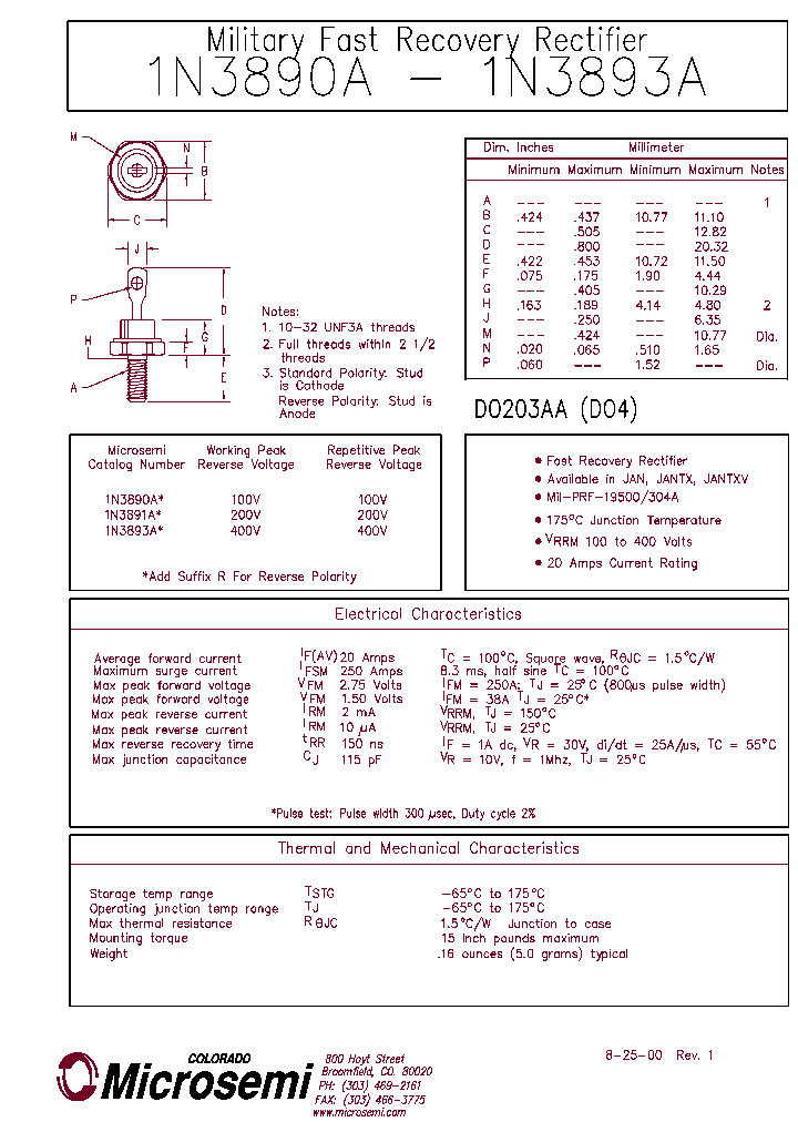 IN3890A_1019625.PDF Datasheet