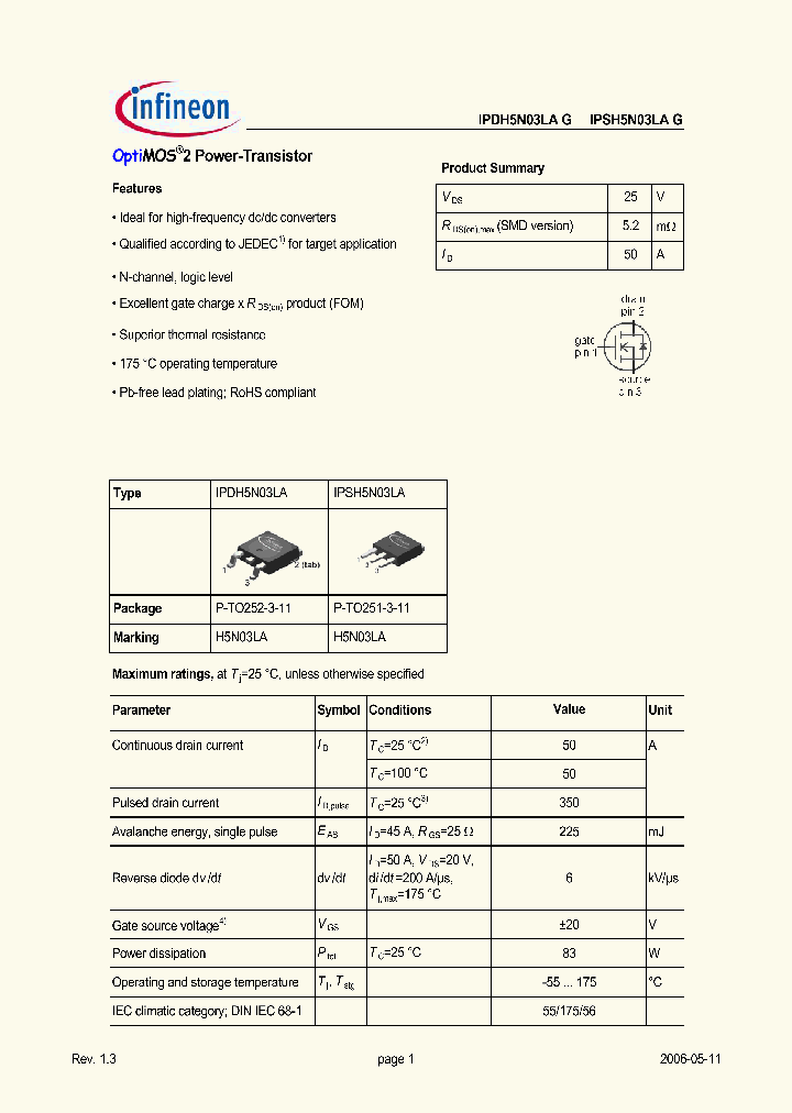 IPDH5N03LA_657850.PDF Datasheet