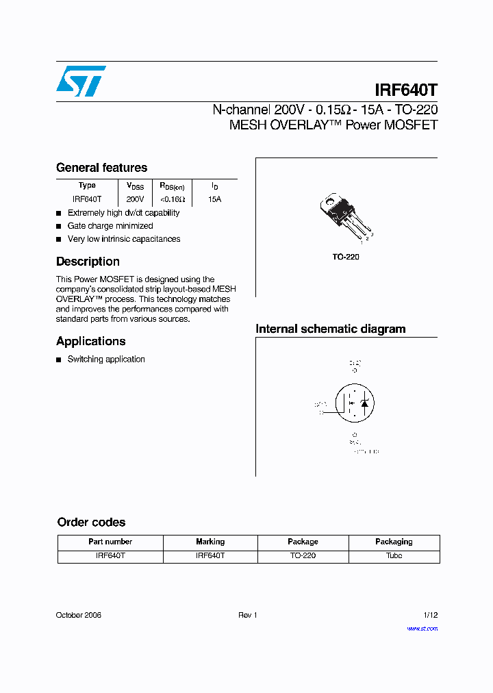 IRF640T_755982.PDF Datasheet