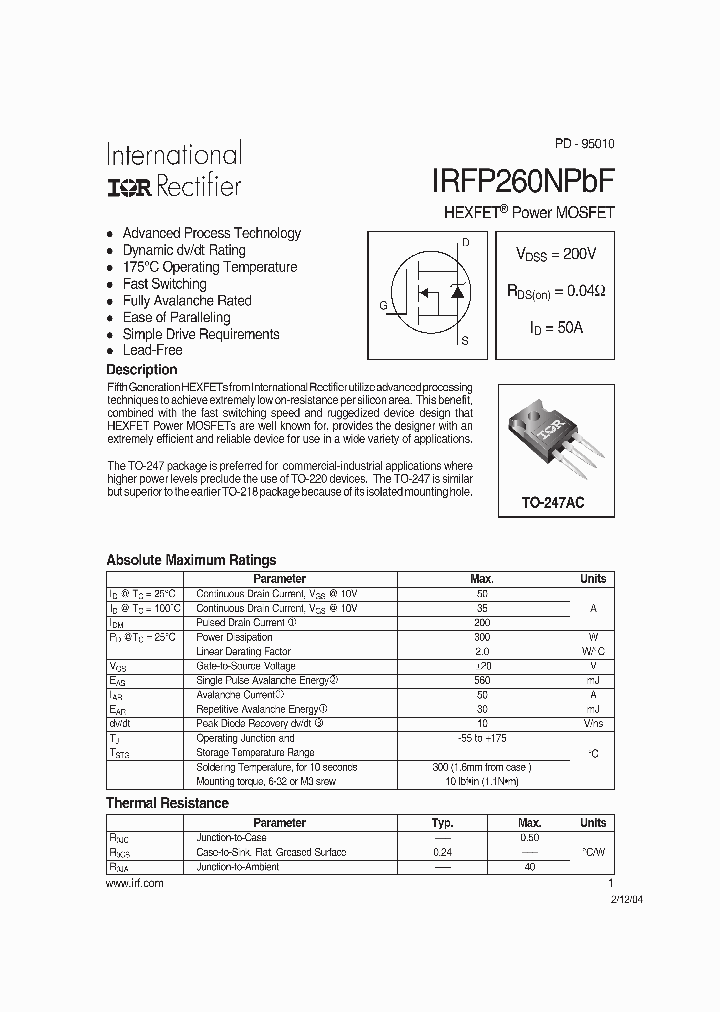 IRFP260NPBF_828371.PDF Datasheet