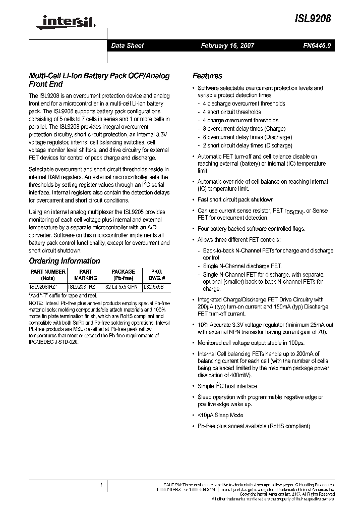 ISL9208IRZ_710558.PDF Datasheet