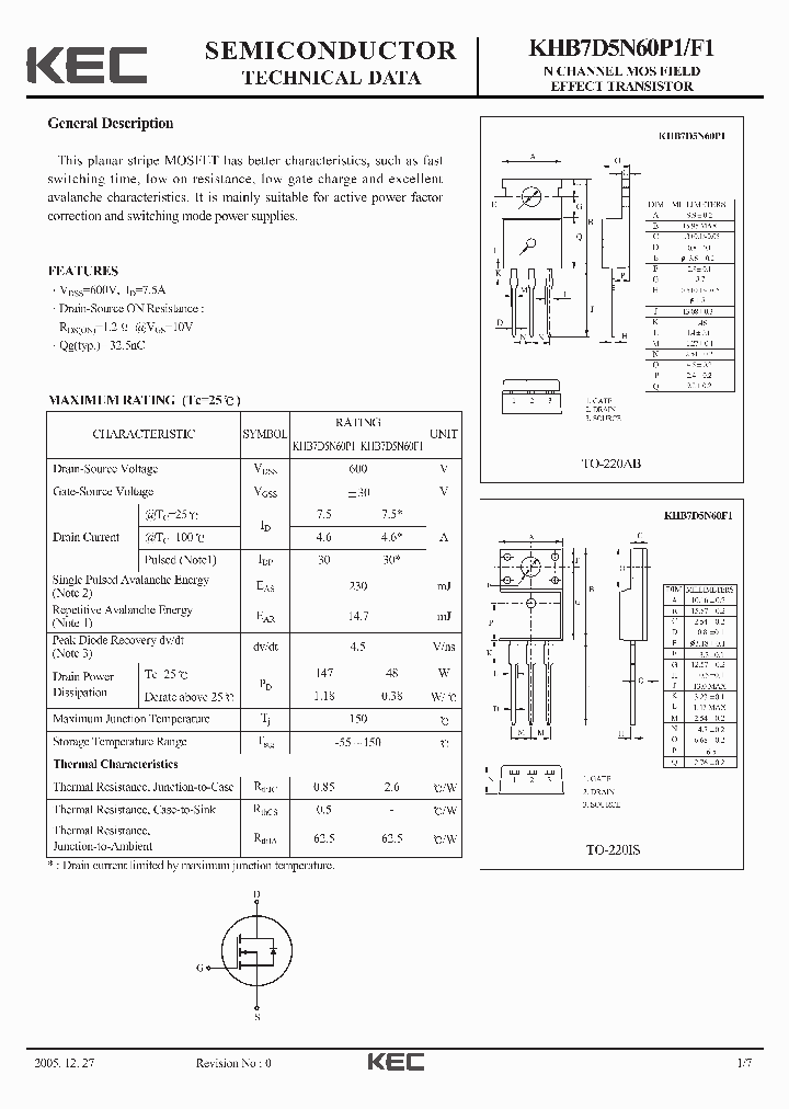 KHB7D5N60F1_710634.PDF Datasheet