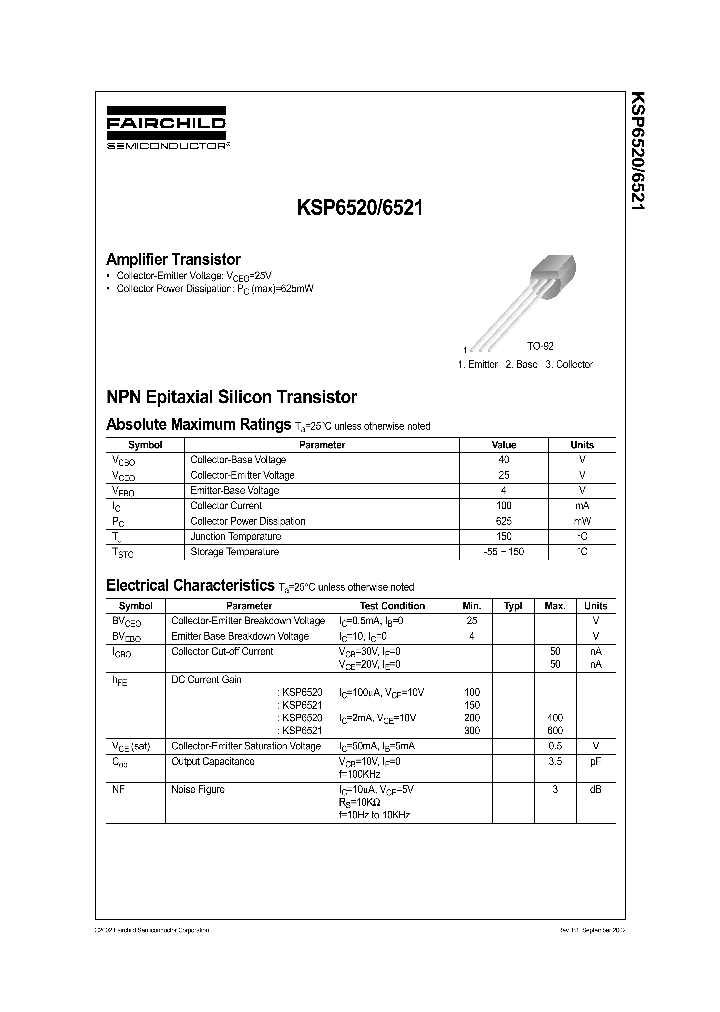 KSP6520_864524.PDF Datasheet