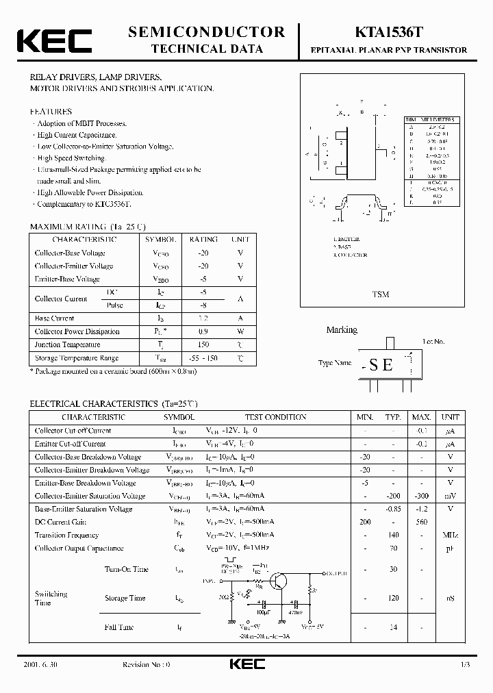 KTA1536T_669587.PDF Datasheet
