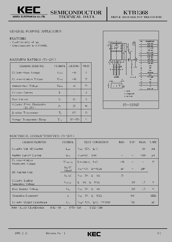 KTB1368_938839.PDF Datasheet