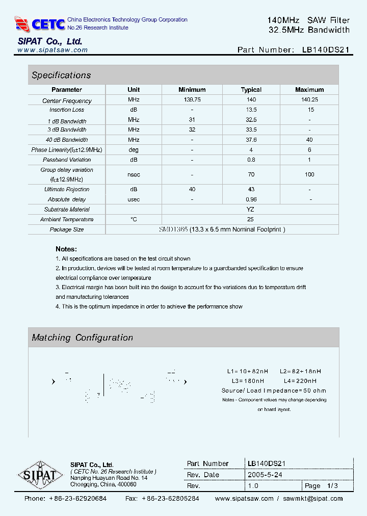 LB140DS21_669518.PDF Datasheet