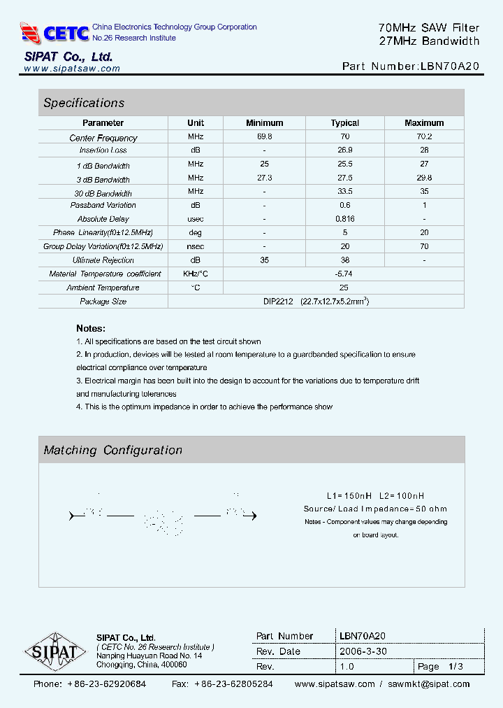 LBN70A20_669433.PDF Datasheet