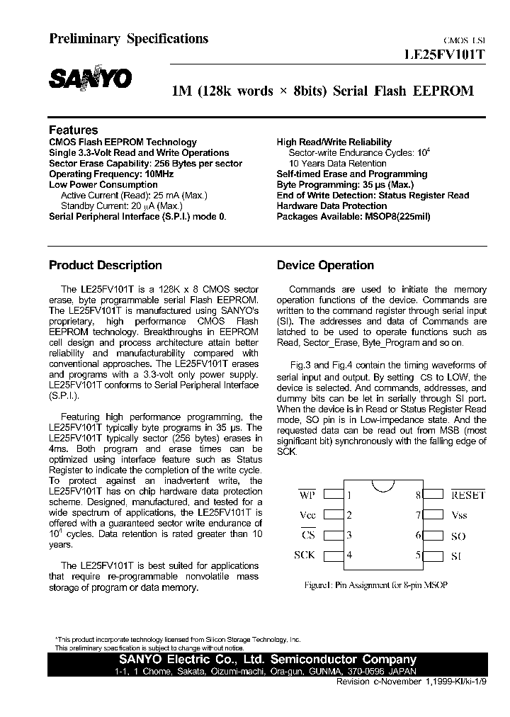 LE25FV101T_791910.PDF Datasheet