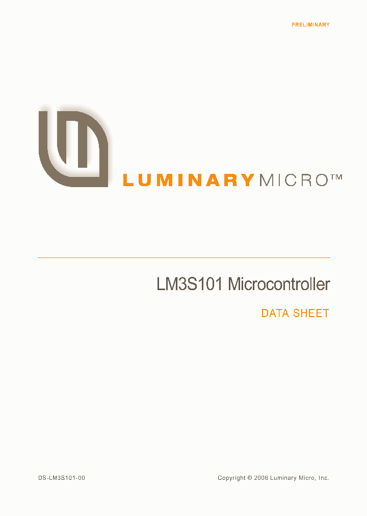 LM3S101_661481.PDF Datasheet