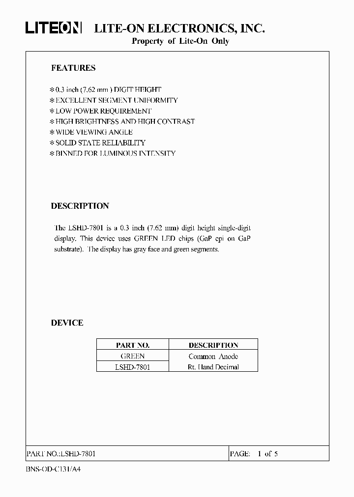 LSHD-7801_690215.PDF Datasheet