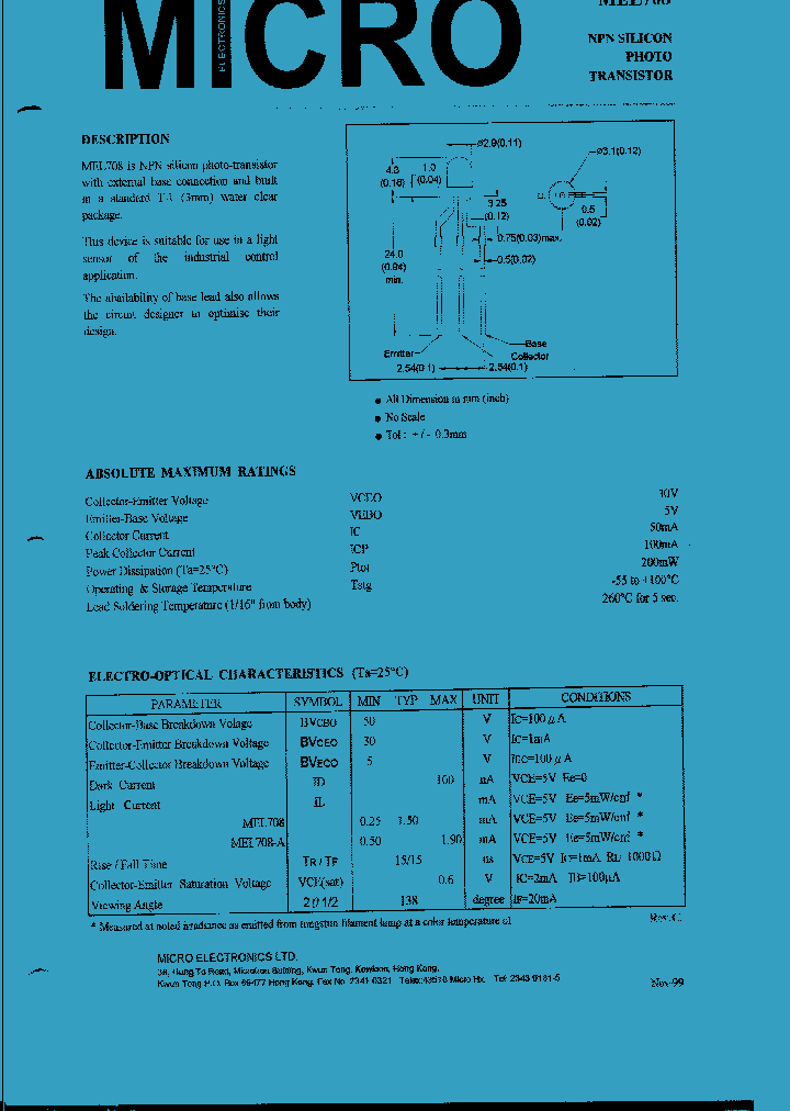 MEL708_839350.PDF Datasheet