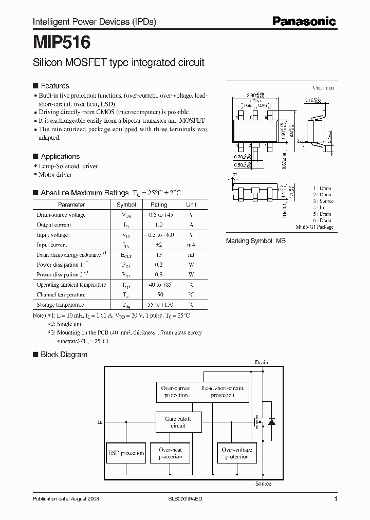 MIP516_932174.PDF Datasheet