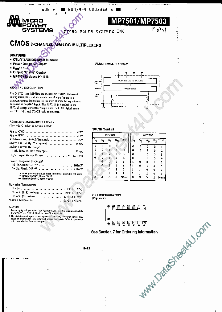 MP7503_1021732.PDF Datasheet