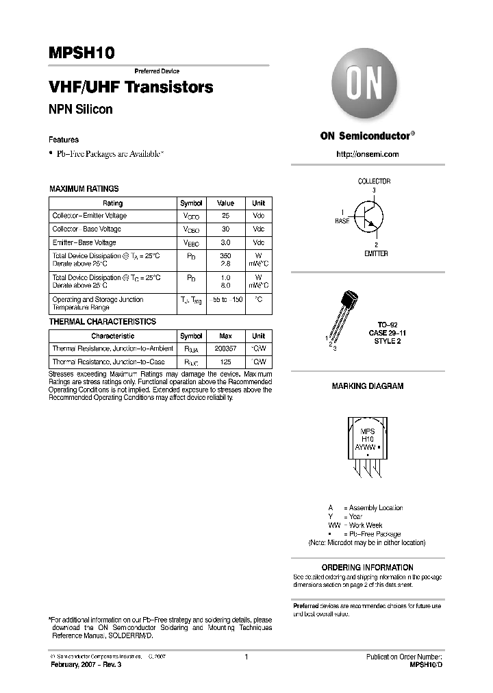 MPSH10RLRA_754524.PDF Datasheet