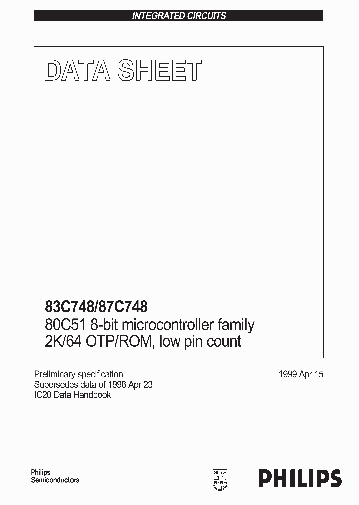 P87C748EBAA_941614.PDF Datasheet