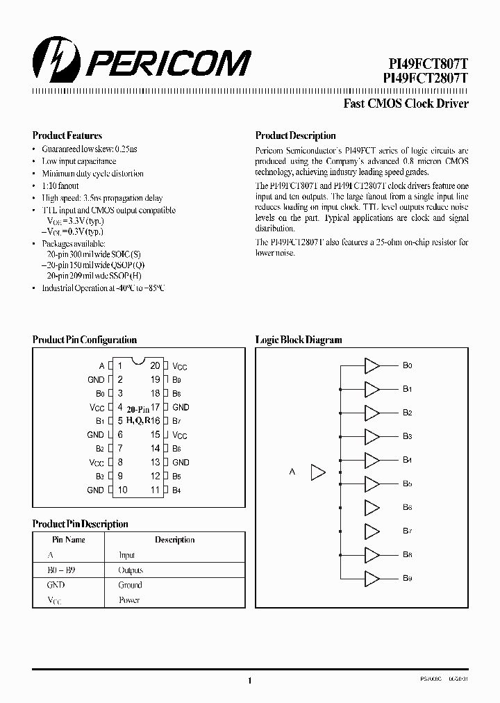 PI49FCT807ATS_903378.PDF Datasheet