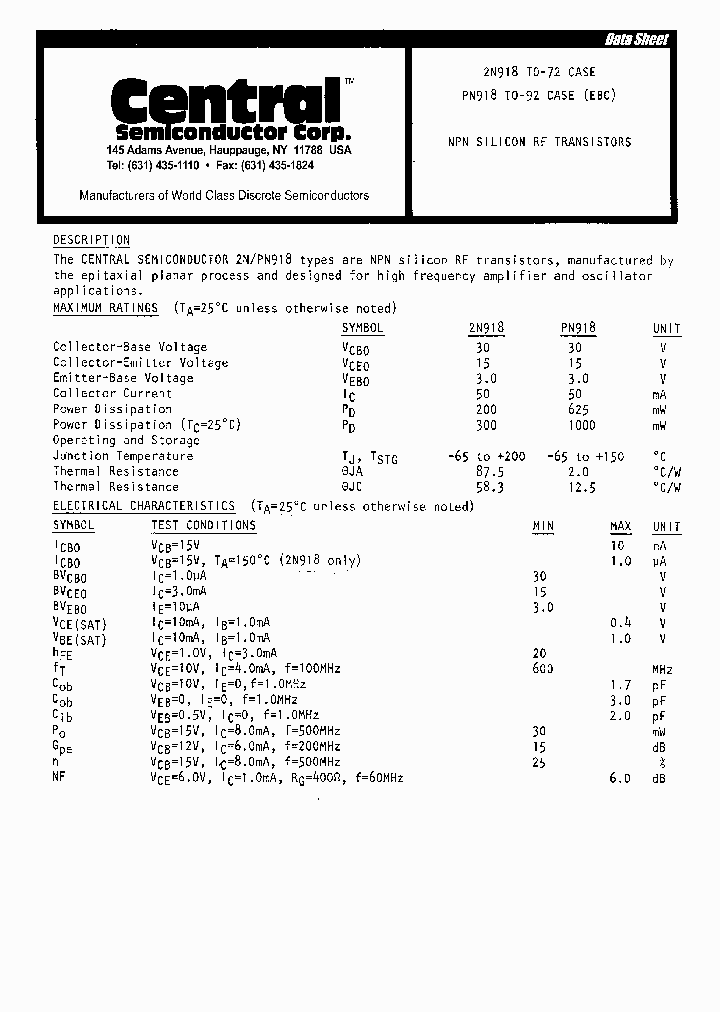 PN918_946375.PDF Datasheet