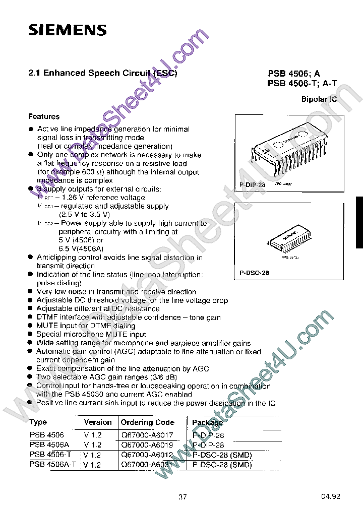 PSB4506_810101.PDF Datasheet