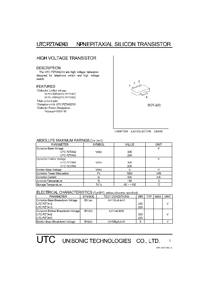 PZTA42_750681.PDF Datasheet