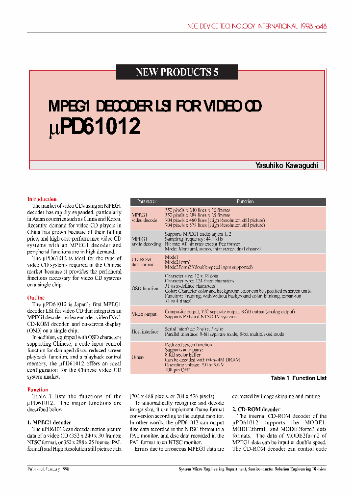 UPD61012_844441.PDF Datasheet