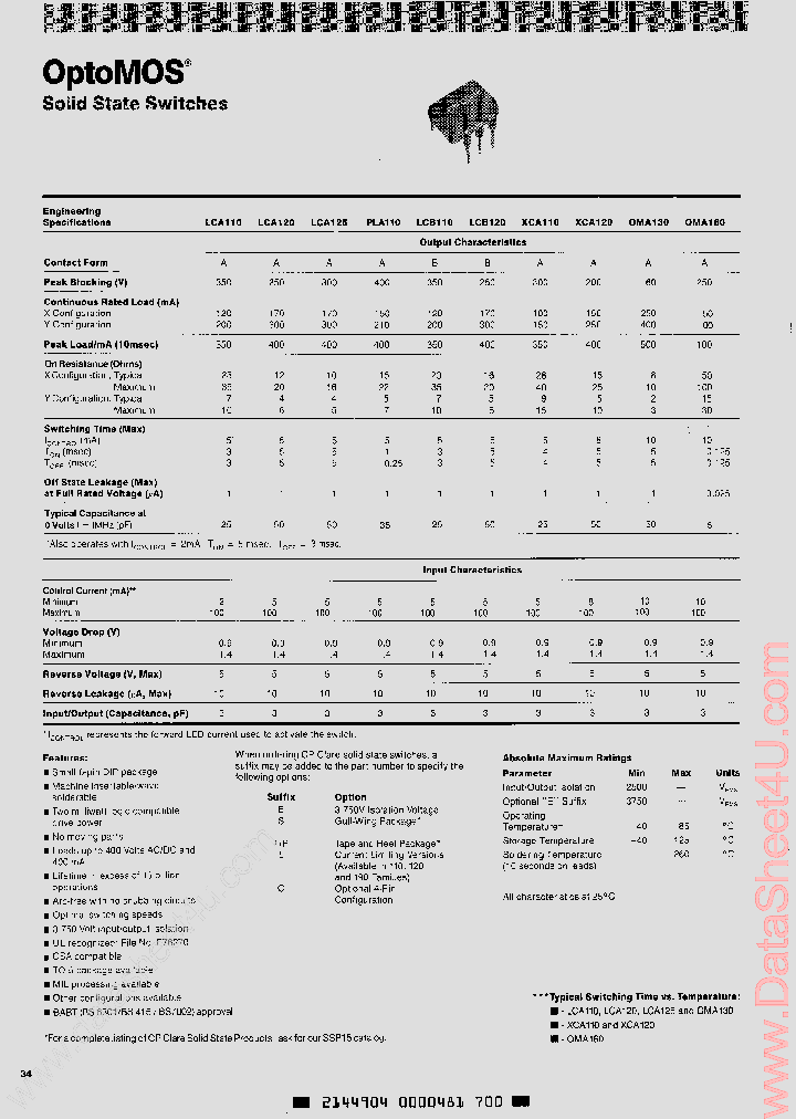 XCA110_901885.PDF Datasheet
