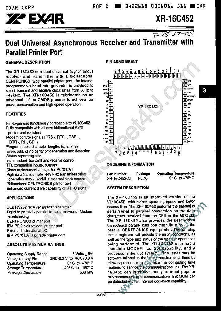 XR-16C452_863715.PDF Datasheet