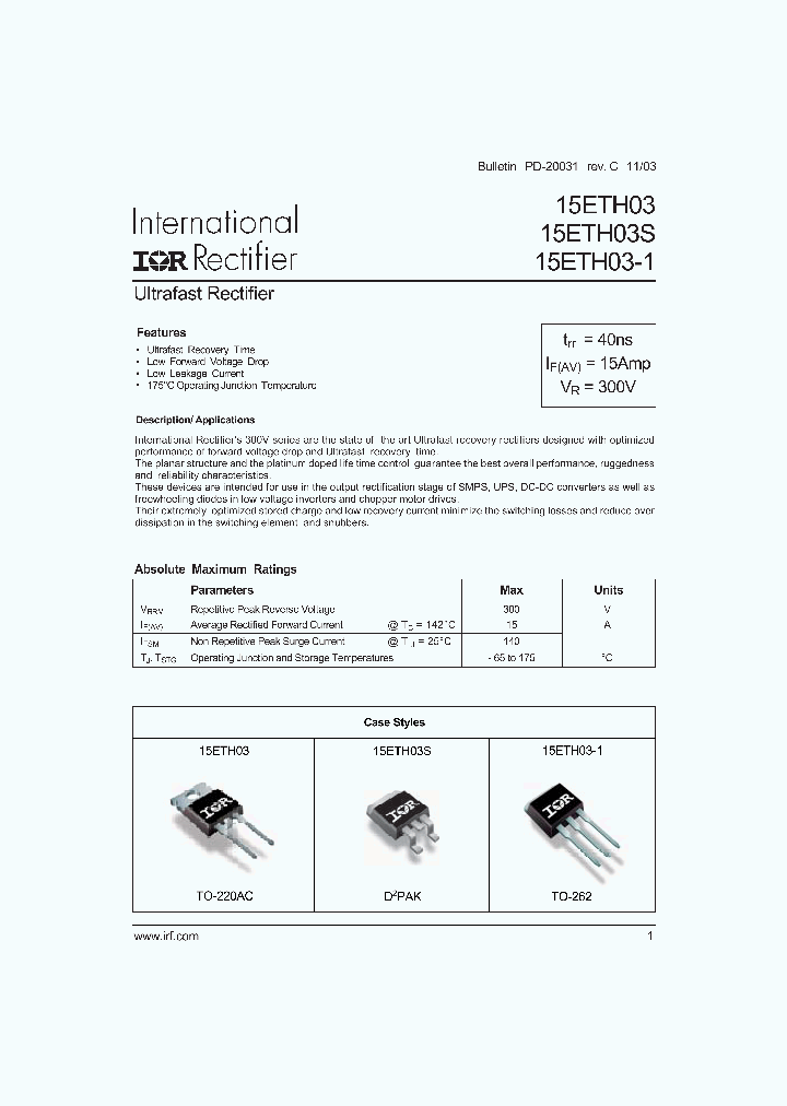 15ETH03S_1191077.PDF Datasheet