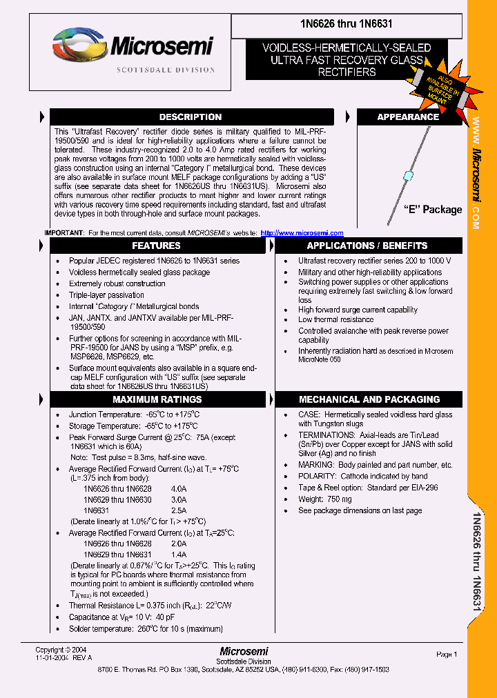 1N6631_1192345.PDF Datasheet