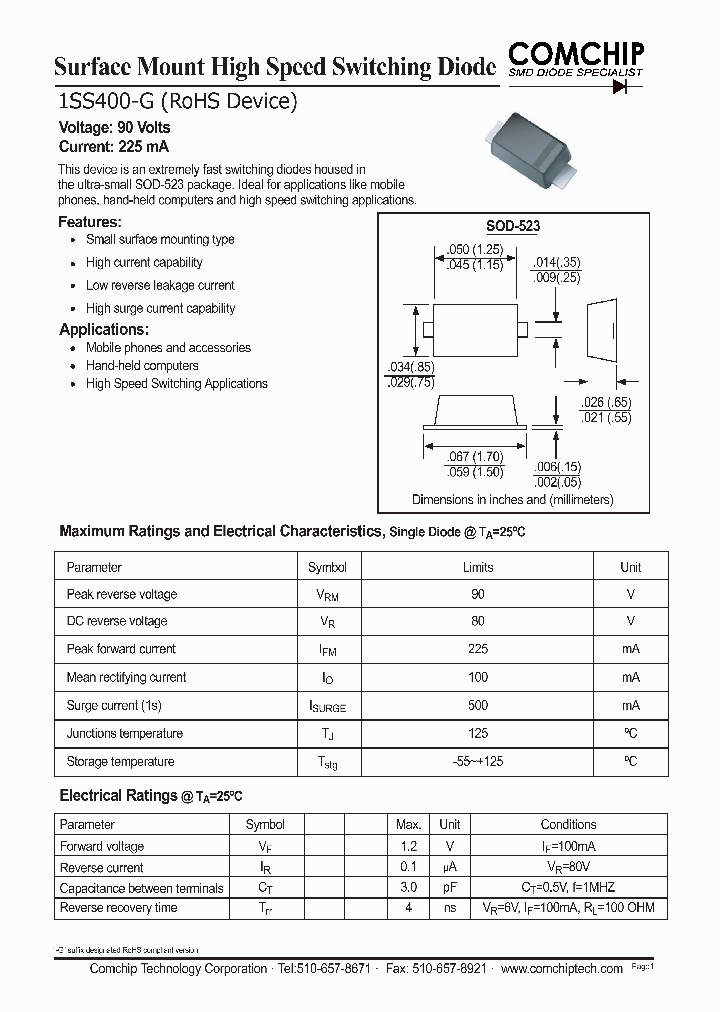 1SS400-G_1033812.PDF Datasheet