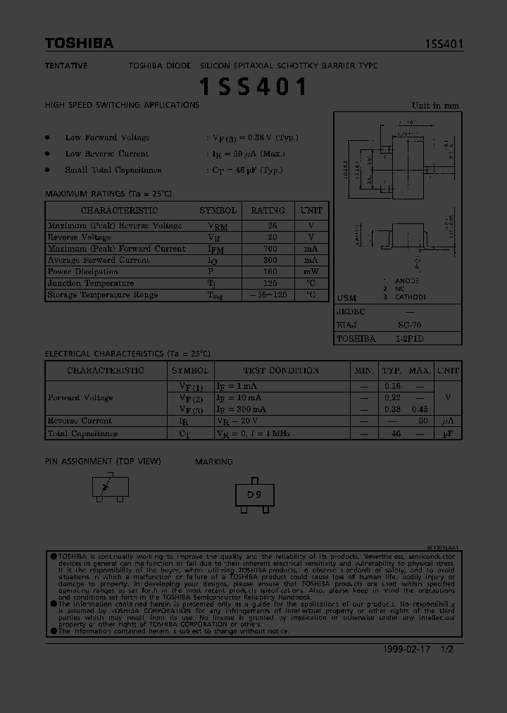 1SS401_1192651.PDF Datasheet