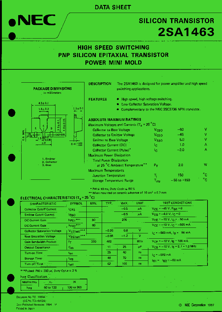 2SA1463_1194654.PDF Datasheet